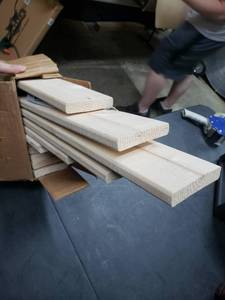 lot 106 image: 11 Pcs Wooden Bed Slat, 3.5x54 Inches Each