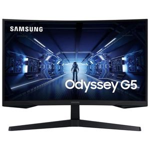 lot 317 image: Samsung Odyssey 32 (2560 X 1440) Curved Gaming Monitor, Black - Lc32g55tqwnxza - Retail $379.99