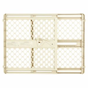 lot 328 image: North States Supergate BabyChild Safety Pet Gate - Ivory 8629