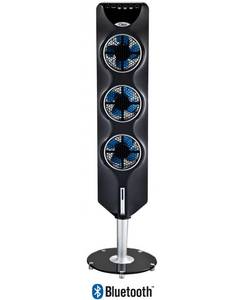 lot 337 image: Ozeri 44 3x Tower Fan with Bluetooth and Passive Noise Reduction Technology