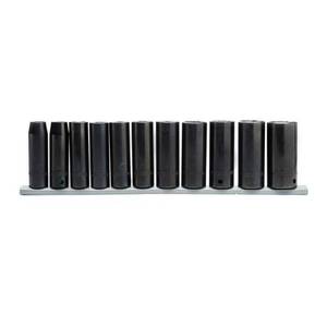 lot 175 image: Husky 12 in. Drive Deep Metric Impact Socket Set (11-Piece)