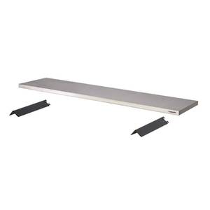 lot 182 image: Husky 72 in. Stainless Steel Work Surface for Regular Duty Welded Steel Garage Storage System