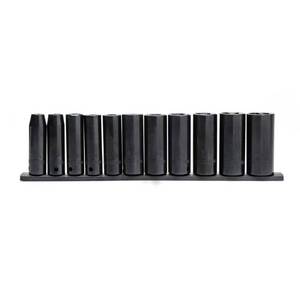 lot 189 image: Husky 12 in. Drive Deep SAE Impact Socket Set (11-Piece)