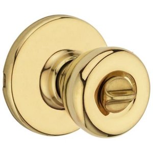 lot 214 image: Kwikset Tylo BedBath Knob,Polished Brass, 93001-870