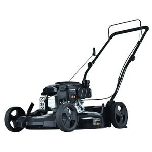 lot 298 image: PowerSmart 21 in. 170 cc Gas 2-in-1 Walk Behind Push Lawn Mower- Retail $169.00