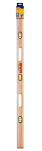 lot 95 image: IRWIN Tools 1500W Wood Masons Level, 48-Inch (1801105) , Brown