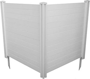 lot 254 image: Enclo Privacy Screens ZP19014 Premium Vinyl Privacy Screen, 48 W x 48 H (Unassembled), White