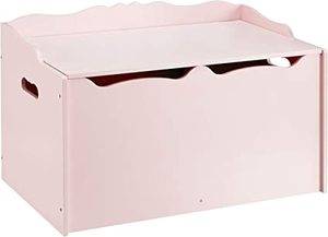 lot 318 image: AmazonBasics Wooden Toy Box Pink
