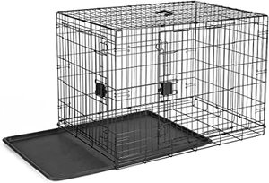 lot 353 image: Amazon Basics Dog Crate Black