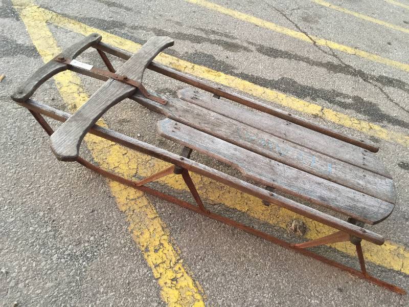 lot 1875 image: ANTIQUE SLED