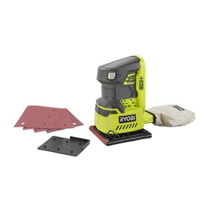 lot 24122 image: Ryobi - 18-Volt ONE Cordless 14 in. Sheet Sander (Bare-Tool) with Dust Bag - REtail $44.97