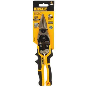 lot 24125 image: Dewalt - Straight Cut Ergo Aviation Snips - Retail $17.42