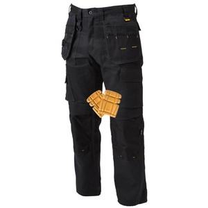 lot 24156 image: DEWALT - ProTradesman Combo Mens (38 in. W x 31 in. L)  Black PolyesterCottonElastane Stretch Work Pant with Knee Pad - Retail $48.74