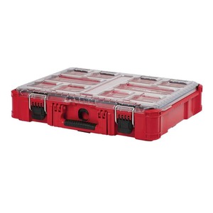 lot 24173 image: Milwaukee 48-22-8430 - PACKOUT 10-Compartment Storage Case -Retail $58.46