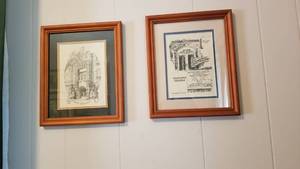 lot 1003 image: Augusta middle and high school framed prints 11 x 9 set of 2