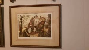 lot 1016 image: After Van De Vink numbered 305 print 17 x 21