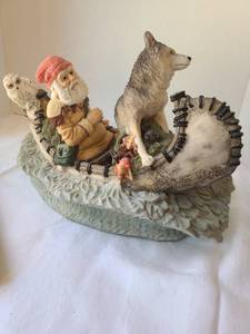 lot 1050 image: Wilderness Santa 15 x 9 by Larry Miller numbered 221710000