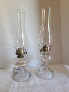 lot 1065 image: Two oil lamps
