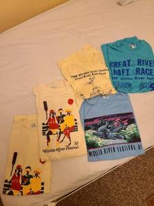 lot 1106 image: Wichita River Festival T-shirts 1985 (2), 86, 88, 89