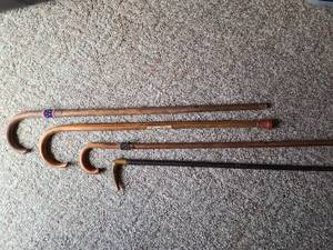 lot 1117 image: Four vintage canes