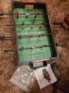 lot 1207 image: Tabletop foosball, missing one goal net