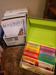 lot 1250 image: Magazines and Betty Crocker recipe box