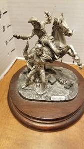 lot 1335 image: Chilmark pewter sculpted by Donald Poland Studios Now Or Never with certificate