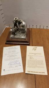 lot 1339 image: Chilmark pewter sculpted by Donald Poland Studios Cold Saddles, Mean Horses with certificate
