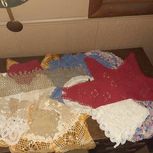 lot 1417 image: More doilies and dresser tops