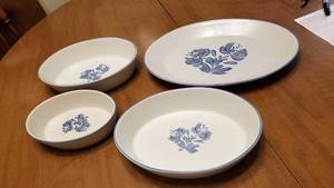 lot 1508 image: Pfaltzgraff platter and serving dishes