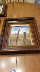 lot 1513 image: Framed artwork 16 x 14