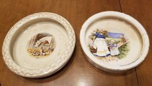 lot 1521 image: Dutch theme childs plate and McNicol horses & dog childs plate