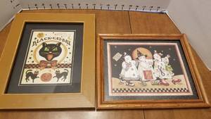 lot 1539 image: Sandi Gore Evans framed Halloween prints