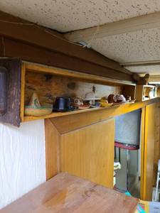 lot 2012 image: Drawer used for displaying collection of cowboy hats and sombreros, 40 wide as shown