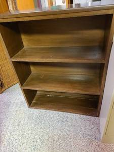 lot 2020 image: Bookshelves 30x10x36. In basement.