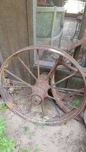 lot 4020 image: Wagon wheel dbl. axle