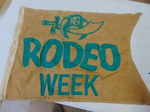 lot 1817 image: Rodeo Week Flag - Masonic