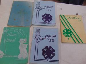 lot 1835 image: 4H - Whos Whoot Books 40s - 50s