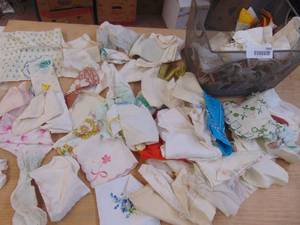 lot 1855 image: Large Assortement of Vintage handkerchiefs