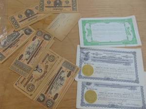 lot 1861 image: Confederate Paper Money and more