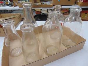 lot 1879 image: 6 Milk Jars