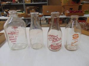 lot 1880 image: 4 Milk Jars