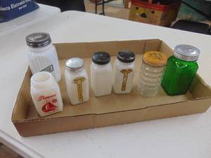 lot 1889 image: Assorted Salt Pepper and Spice jars
