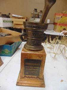 lot 1910 image: Mortar and pestle Award