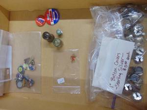 lot 1923 image: Pin Backs - Button Covers and more