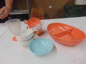 lot 1927 image: Texasware Type Assorted Dishware