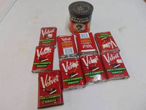 lot 1935 image: Velvet Tobacco Tins and More