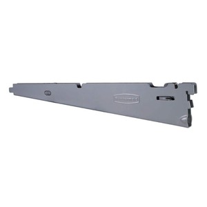 lot 24107 image: Rubbermaid - ClosetOrganization Fast Track Shelf Bracket (Set of 3) - Retail $26.97
