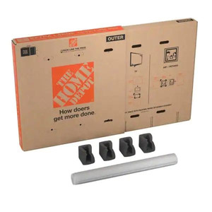lot 24236 image: The Home Depot - Heavy-Duty Extra-Large Adjustable TV and Picture Moving Box with Handles (2-Pack) - Retail $82.60