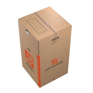 lot 24272 image: The Home Depot - 65 lb. Tall Wardrobe Box - Retail $19.98